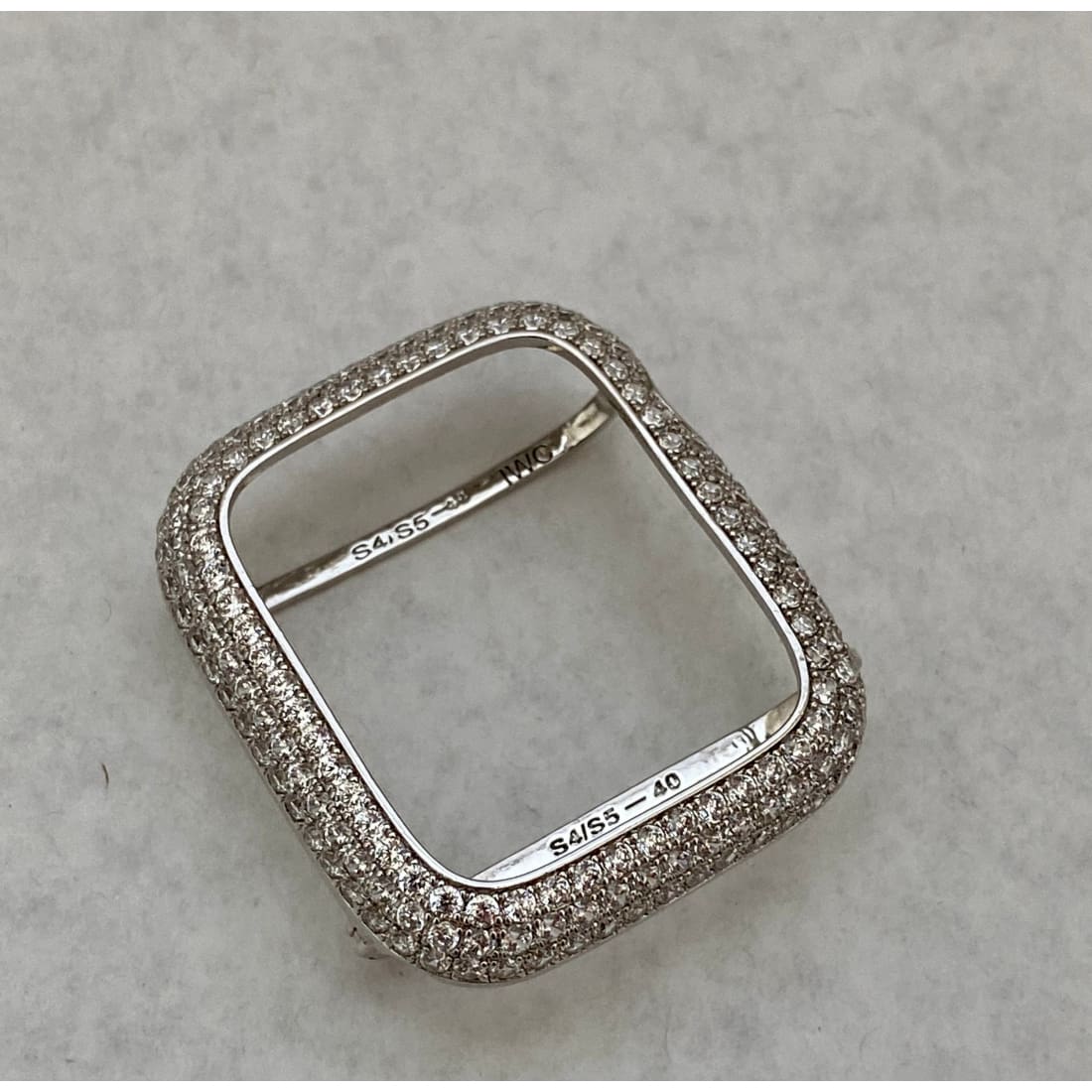 Apple Watch Band Baguette Swarovski Crystals & or Lab Diamond Bezel Cover In 38,40,41,42,44,45mm Series 2,3,4,5,6,7,8 SE