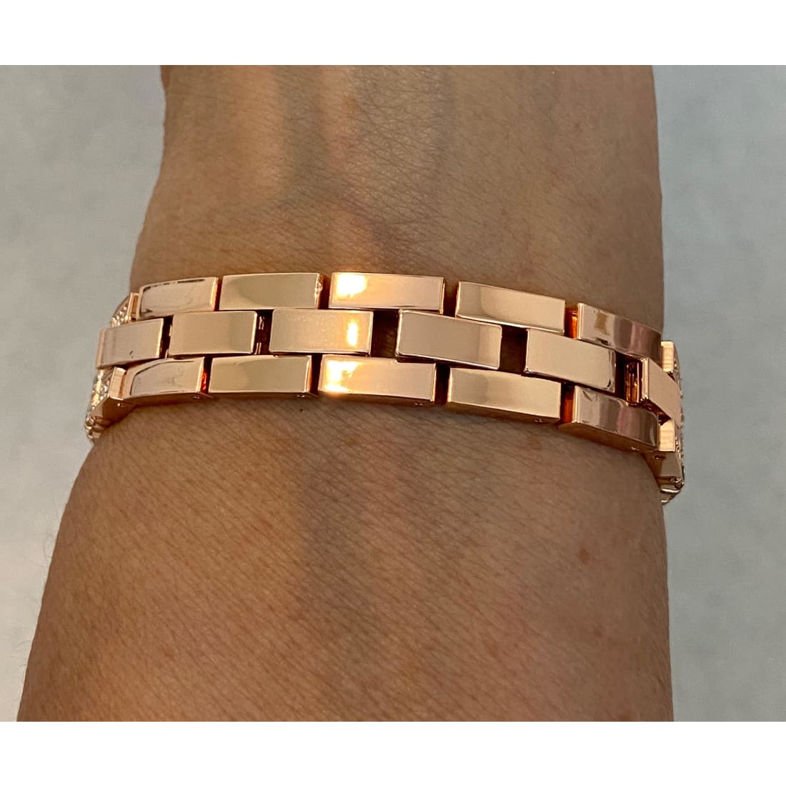 Apple Watch Band Series 7 41mm 45mm Rose Gold & or Pave Lab Diamond Bezel Cover Iwatch Bumper 38 40 42 44mm