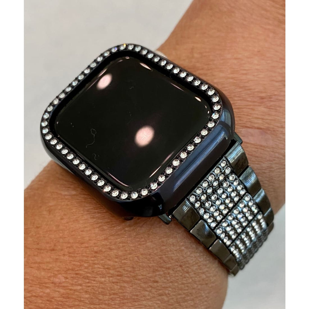 Black diamond apple watch band deals