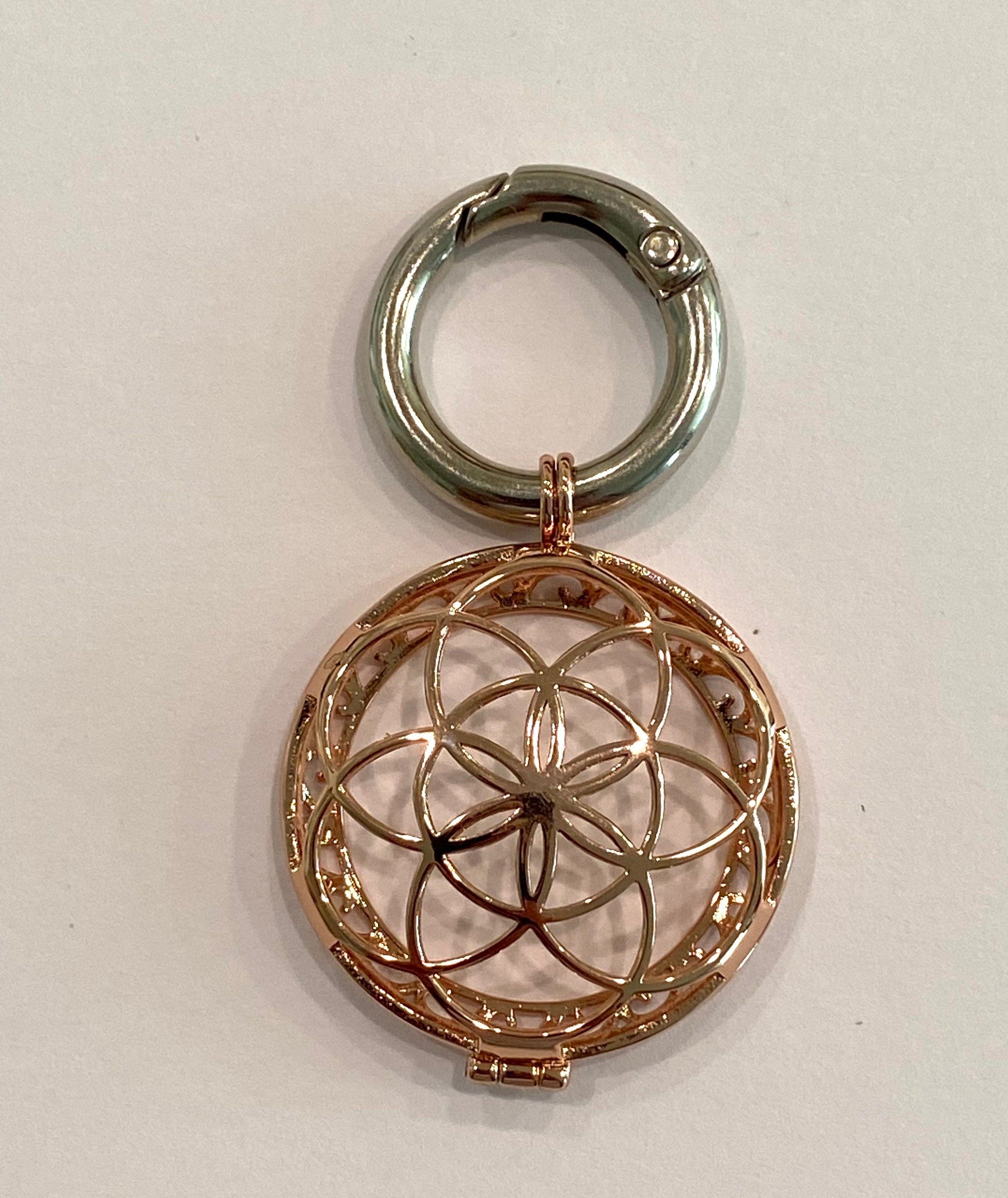 Custom Apple AirTag Case Holder Filigree Metal AirTag Tracker Keychain Protective Cover Hand Made