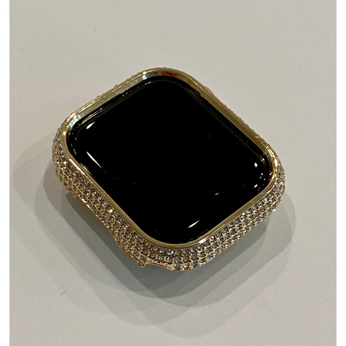 New Series 7-8 Apple Watch Case Cover 41mm 45mm, Swarovski Crystal Iwatch Bumper Bezel in Silver, Gold, Rose Gold, Black Final Sale