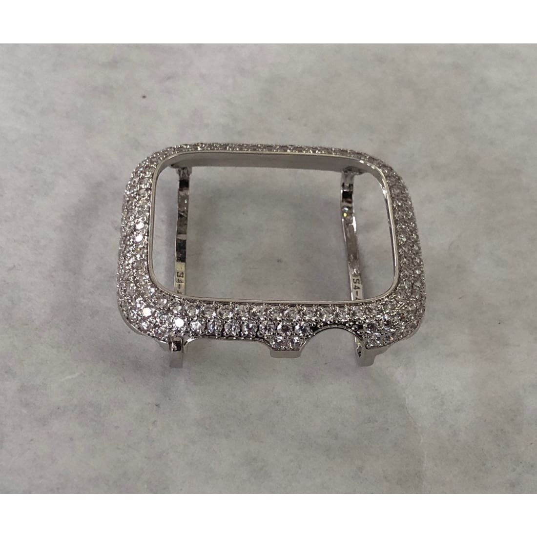 Reserved for Zina Apple Watch Band Woman Silver and or Apple Watch Cover Lab Diamond Bezel Bling 40mm + 3 extra links