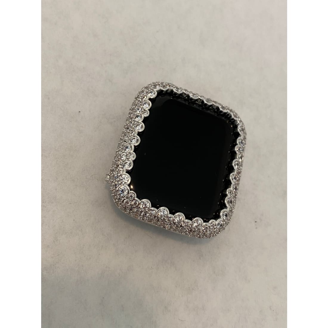 Series 1-8 Apple Watch Band 38mm 40mm 42mm 44mm Women Silver Rose Gold and or Lab Diamond Bezel Iwatch Bling