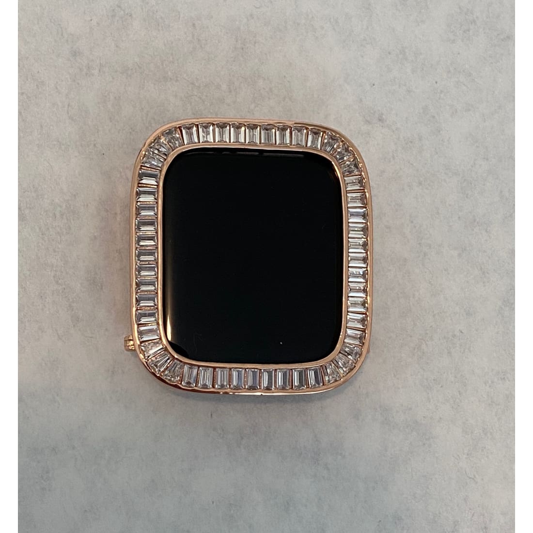Series 1-8 Apple Watch Band Rose Gold Swarovski Crystals & or Lab Diamond Bezel Cover Iwatch 38mm 40mm 41mm 42mm 44mm 45mm