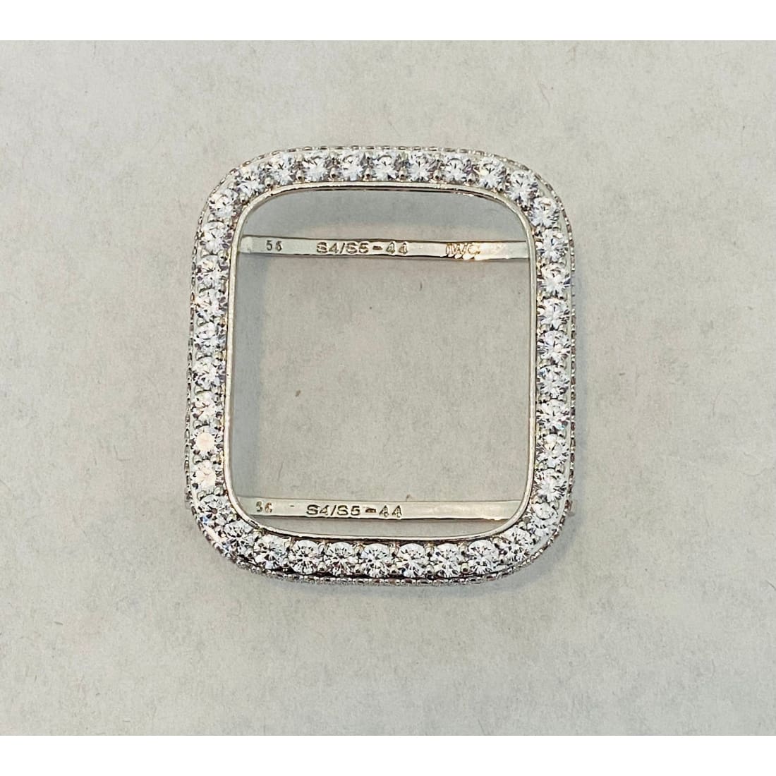 Series 7 Apple Watch Band 41mm 45mm Silver & or Lab Diamond Bezel Cover for Smartwatch Bumper Bling