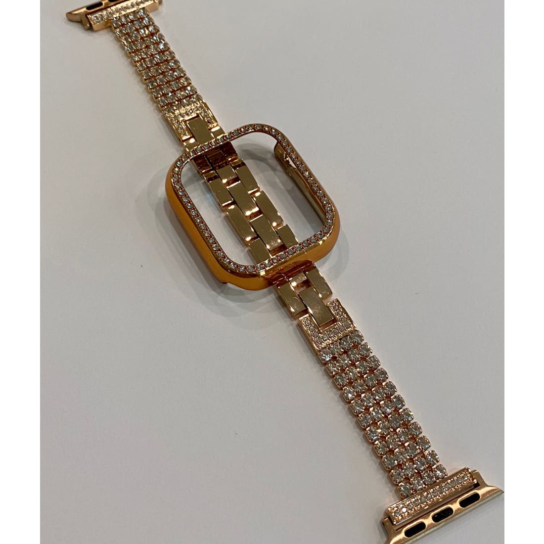 Series 7 Apple Watch Band 41mm 45mm Silver or Rose Gold & or Swarovski Crystal Bezel Case Cover Bling