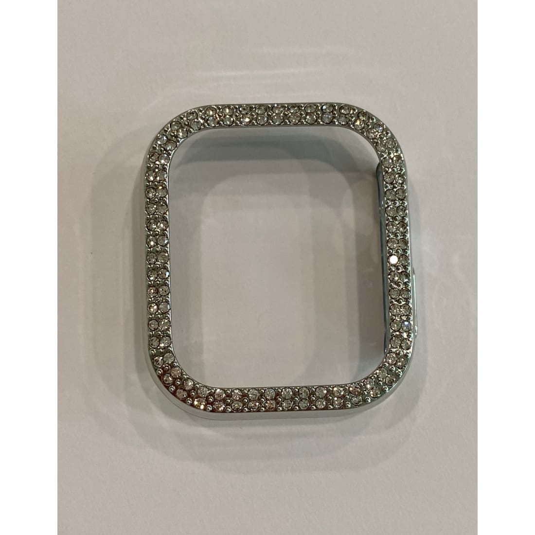 Series 7 Apple Watch Band 41mm 45mm Silver Swarovski Crystals & or Silver Apple Watch Case Cover Bumper Bling