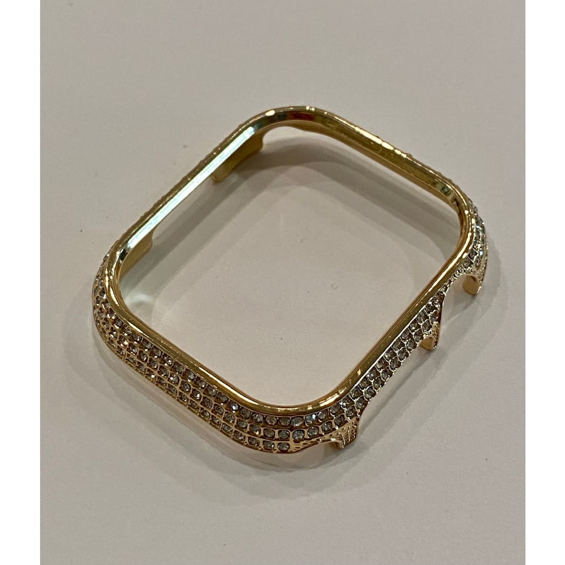 Series 7 Gold Apple Watch Bezel Bumper Cover 41mm 45mm, Iwatch Case Bling
