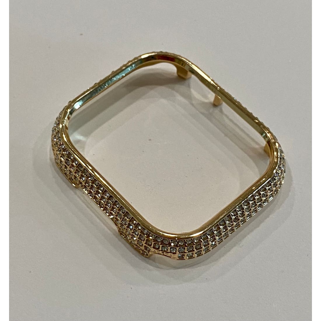 Series 7 Gold Apple Watch Bezel Bumper Cover 41mm 45mm, Iwatch Case Bling