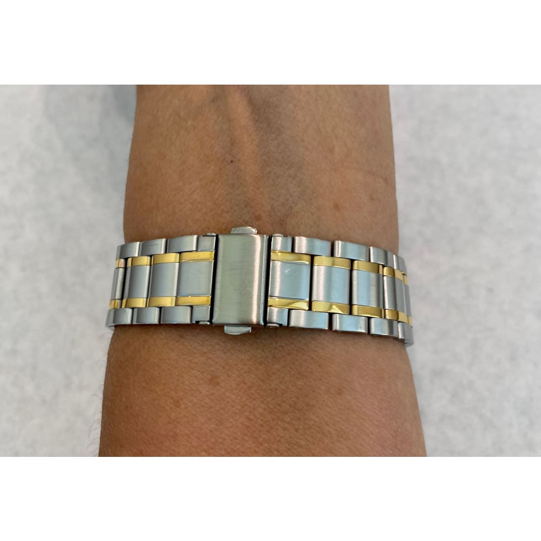 Two Tone Apple Watch Band 38mm 40mm 41mm 42mm 44mm 45mm Stainless Steel Ultra Thin & or Lab Diamond Bezel Cover Bling