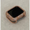 41mm 45mm Apple Watch Bezel Cover Rose Gold Metal Cover Floral Design Swarovski Crystals 38mm 40mm 42mm 44mm Series 6 SE bzl - apple watch,