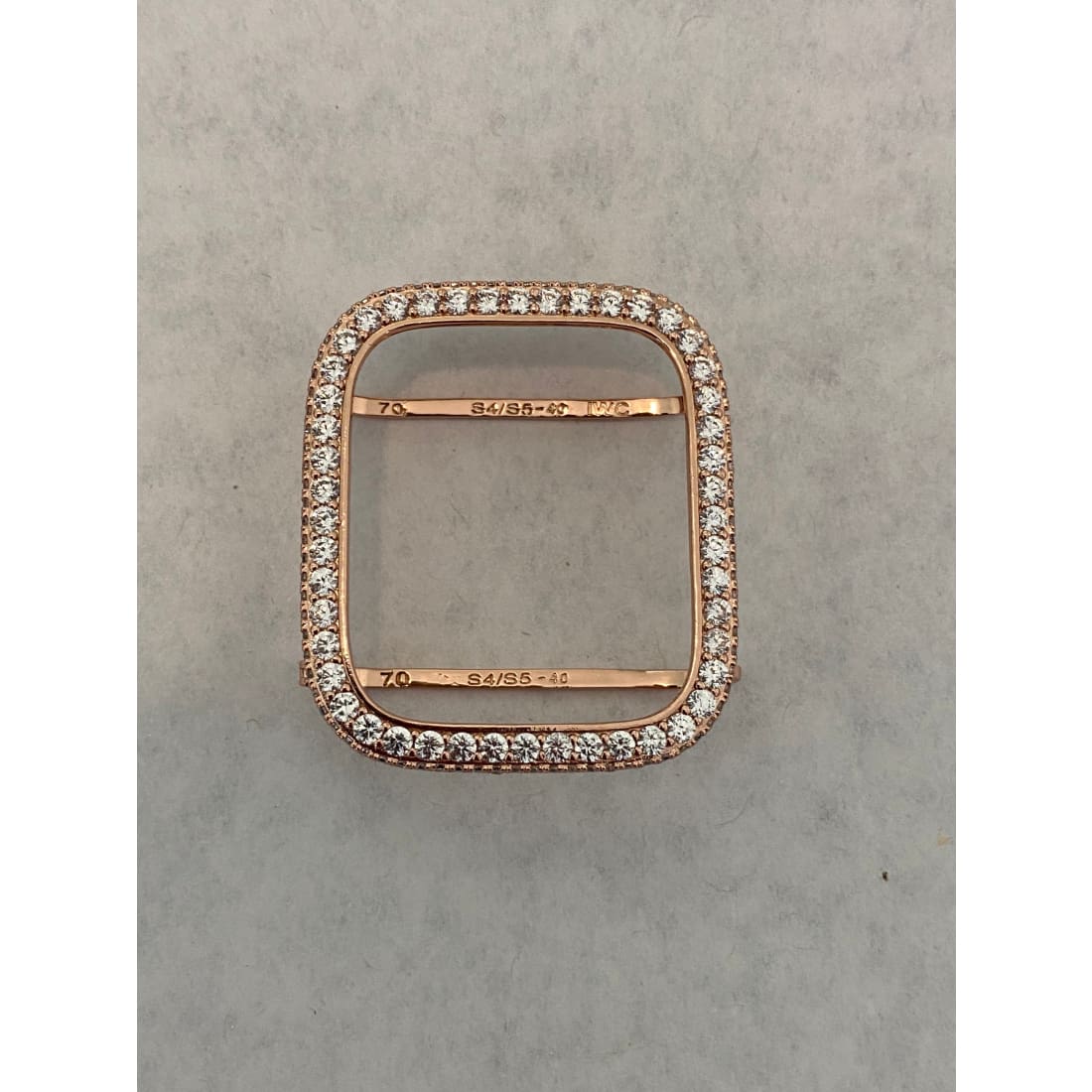 49mm Ultra Apple Watch Band 41mm 45mm Swarovski Crystals & or Rose Gold Lab Diamond Pave Bezel Cover 38mm-45mm Series 1-8 - 49mm apple