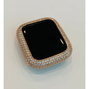 Apple Watch Band 41mm 45mm 49mm Ultra Rose Gold Pave Swarovski Crystals & or Apple Watch Cover Case Smartwatch Bumper Bling 38mm-45mm - 49mm