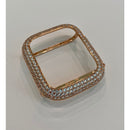 Apple Watch Band 41mm 45mm 49mm Ultra Rose Gold Pave Swarovski Crystals & or Apple Watch Cover Case Smartwatch Bumper Bling 38mm-45mm - 49mm