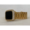 Apple Watch Band Mens Gold Rolex Style & or Apple Watch Cover Lab Diamond Bezel Case Smartwatch Bumper 38mm-49mm Ultra Series 1-8 SE - 40mm