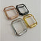 Apple Watch Bezel Cover 40mm 44mm Pave Lab Diamond Corners in Silver Rose Gold Yellow Gold Black on Black Final Sale - apple watch, apple