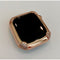 Apple Watch Bezel Cover 40mm 44mm Pave Lab Diamond Corners in Silver Rose Gold Yellow Gold Black on Black Final Sale - apple watch, apple