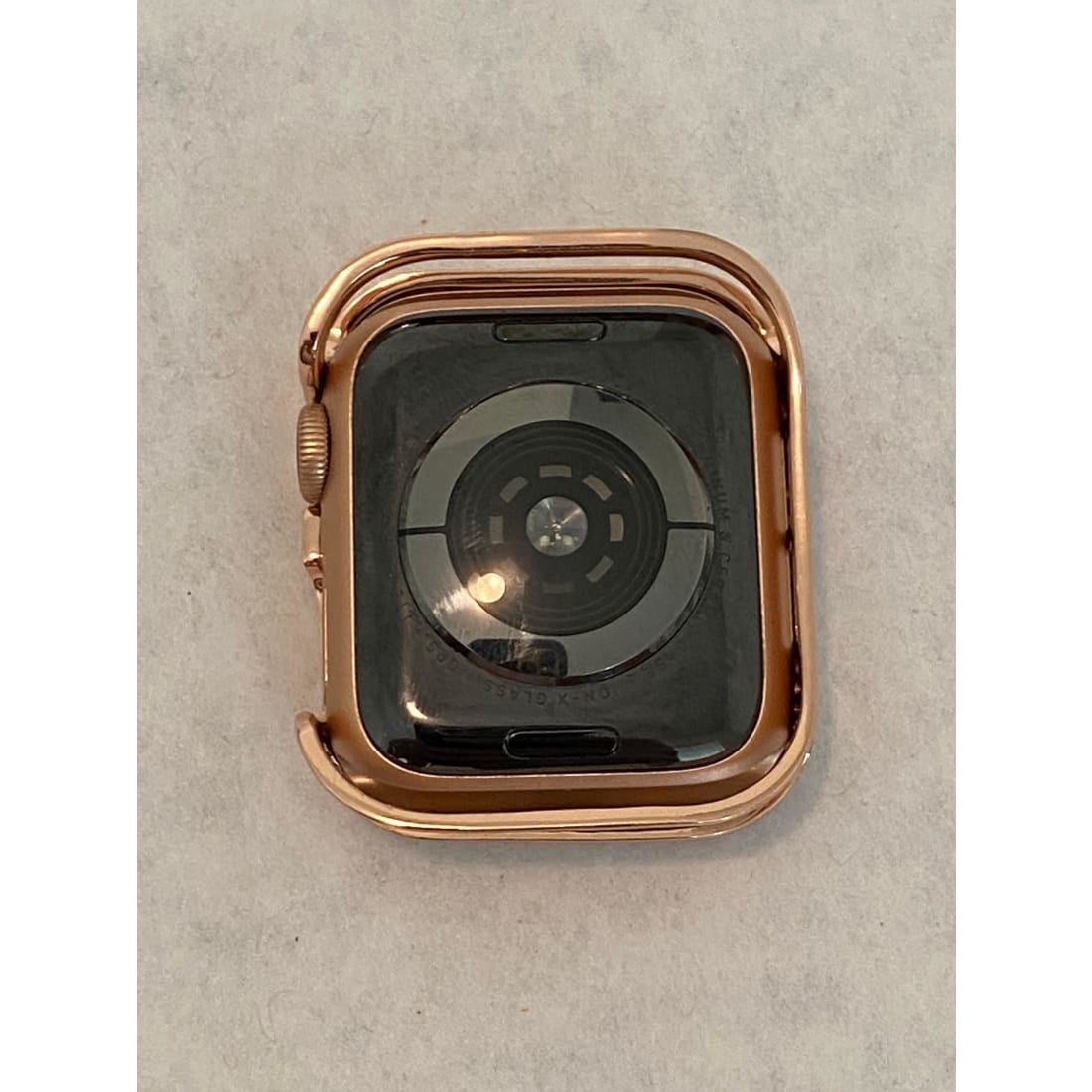 Apple Watch Bezel Cover 41mm 45mm Series 7-8 Swarovski Crystals Rose Gold Smartwatch Bumper Case Bling 38mm-44mm Series 2-8 - 41mm apple