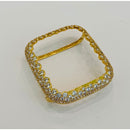 Apple Watch Case Cover 41mm 45mm 49mm Ultra Lab Diamond Bezel 38 40 42 44mm in Silver Rose Gold Yellow Gold Black on Black - 41mm apple