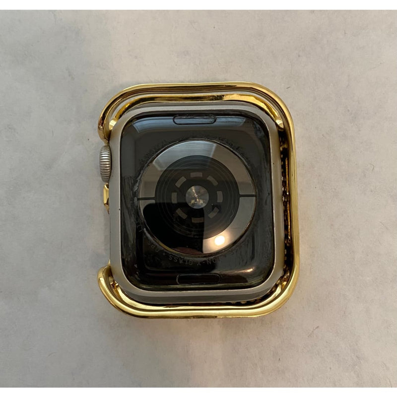 Apple Watch Case Cover Gold Swarovski Crystals Smartwatch Bumper Bezel Bling 38mm 40mm 42mm 44mm Series 6 - 38mm apple watch, apple watch,