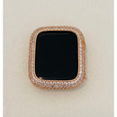Apple Watch Cover 49mm Ultra Rose Gold Lab Diamond Bezel Case Smartwatch Bumper 38mm-45mm Iwatch Candy Bling - apple watch, apple watch