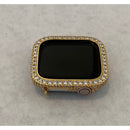 Apple Watch Cover Gold Lab Diamond Bezel Case Smartwatch Bumper Bling 38mm 40mm 41mm 42mm 44mm 45mm 49mm Ultra Series 1,2,3,4,5,6,7,8 SE -