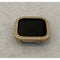 Apple Watch Cover Gold Lab Diamond Bezel Case Smartwatch Bumper Bling 38mm 40mm 41mm 42mm 44mm 45mm 49mm Ultra Series 1,2,3,4,5,6,7,8 SE -