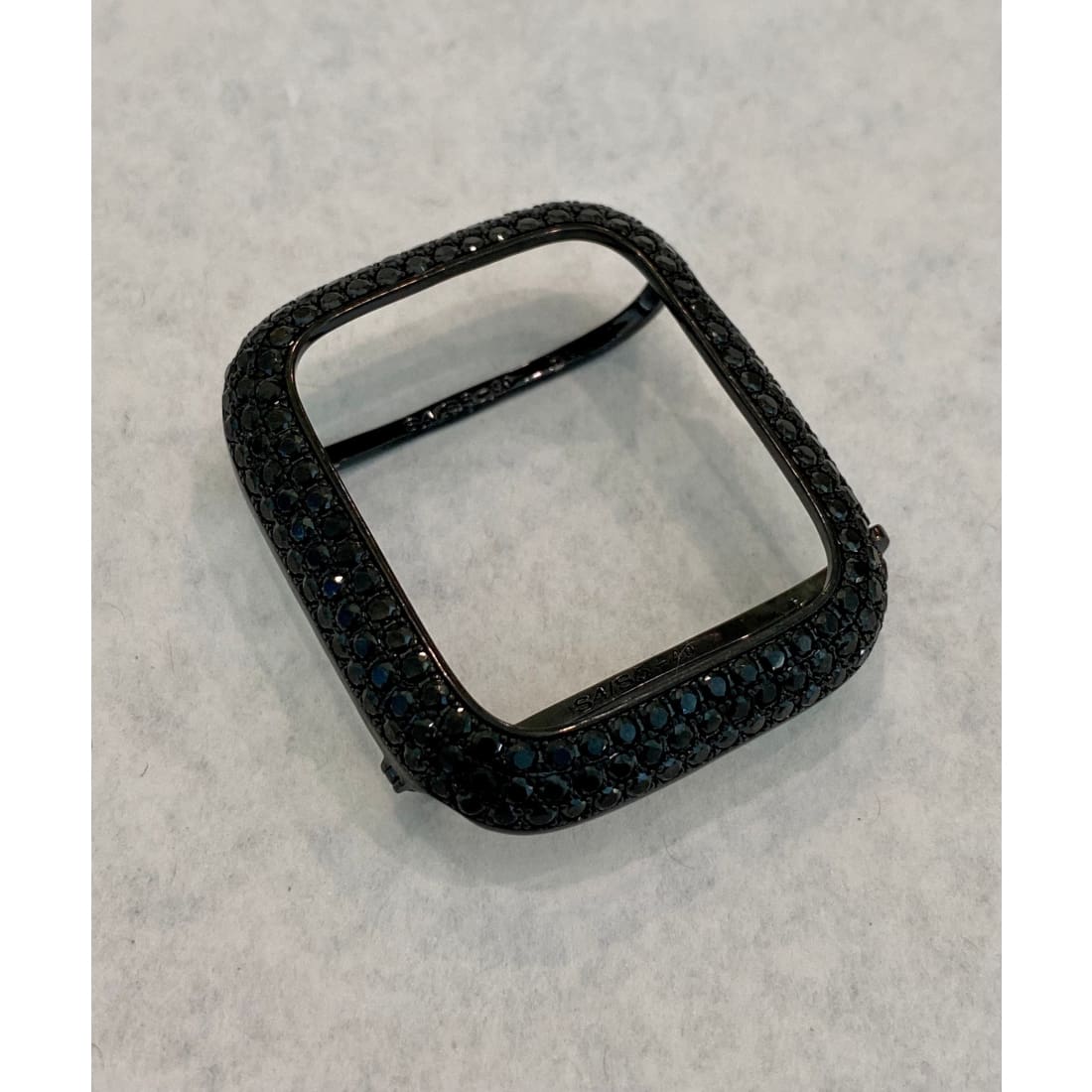 Black Apple Watch Band 49mm Ultra 41mm 45mm & or Apple Watch Cover Lab Diamond Bezel Case 38mm-49mm Smartwatch Bumper Bling - 41mm apple
