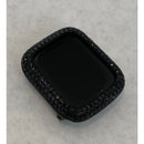 Black on Black Apple Watch Bezel Cover Smartwatch Lab Diamond Bumper Case Iwatch Bling Series 8 38mm-49mm - 44mm apple watch, apple watch,