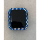 Blue Apple Watch Band Cover Bezel Iwatch Case Crystal Faceplate Series 6 SE pv bzl - apple watch, apple watch band, apple watch bling, apple