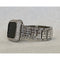Custom Apple Watch Band Silver Bling And or Bezel Lab Diamond Series 1,2,3,4,5,6,7,8 SE Custom Deluxe Iwatch 38mm-49mm Ultra - Apple Watch,