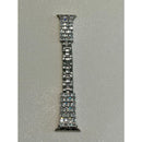 Custom Apple Watch Band Woman Baguette & Radiant Cut Swarovski Crystals Silver and or Apple Watch Cover Lab Diamond Bezel 38mm-49mm - 45mm