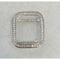 Custom Silver Apple Watch Band Swarovski Crystal Baguettes 38 40 41 42 44 45mm & or Baguette Lab Diamond Bezel Cover Series 2-8 SE - 40mm