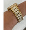 Designer Apple Watch Band Gold Series Rolex Style 38mm-49mm Ultra & or Smartwatch Lab Diamond Bezel Cover Smartwatch Bumper Bling - 49mm