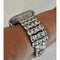 Designer Apple Watch Band Woman Baguette Radiant Cut Swarovski Crystal Silver 49mm Ultra & or Apple Watch Cover Lab Diamond Bezel 41 45mm -