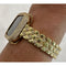 Gold Apple Watch Band 41mm 45mm 49mm Ultra Swarovski Crystals & or Apple Watch Cover Lab Diamond Bezel Case Smartwatch Bling 38mm-49mm -