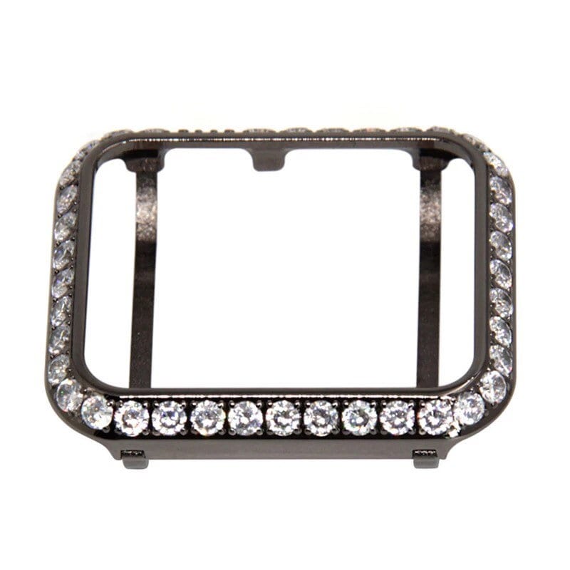 Apple Watch Cover Lab Diamonds Black Protective Bumper Style Case Smartwatch Bling 38mm 40mm 42mm 44mm Iwatch Candy Bling