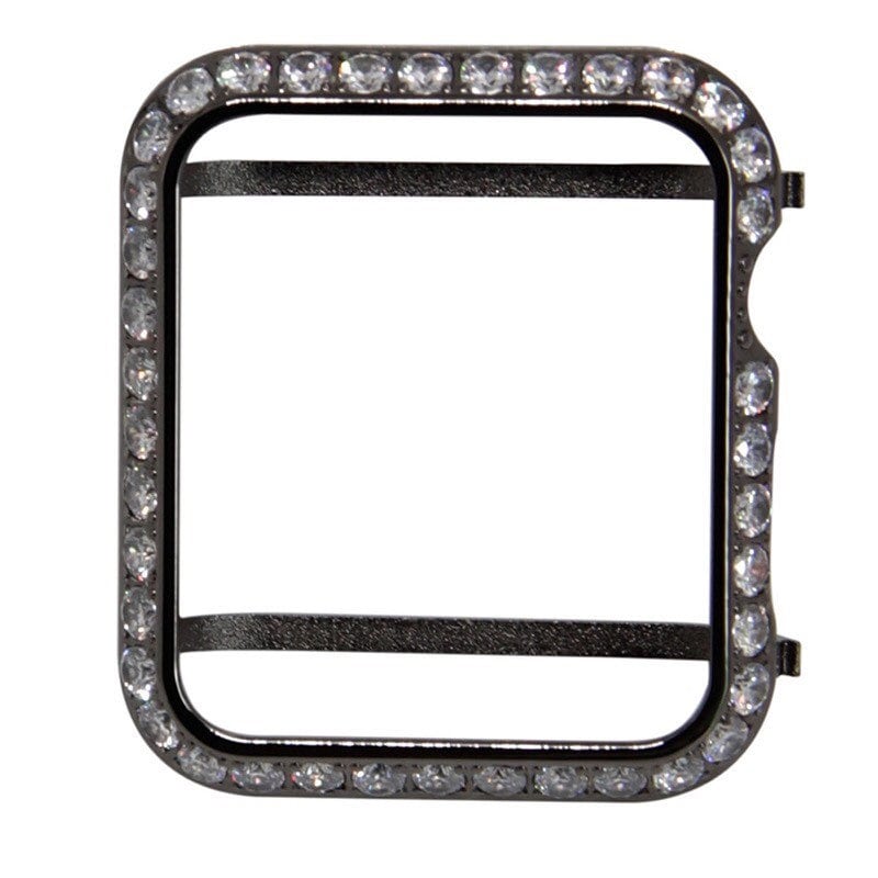 Apple Watch Cover Lab Diamonds Black Protective Bumper Style Case Smartwatch Bling 38mm 40mm 42mm 44mm Iwatch Candy Bling