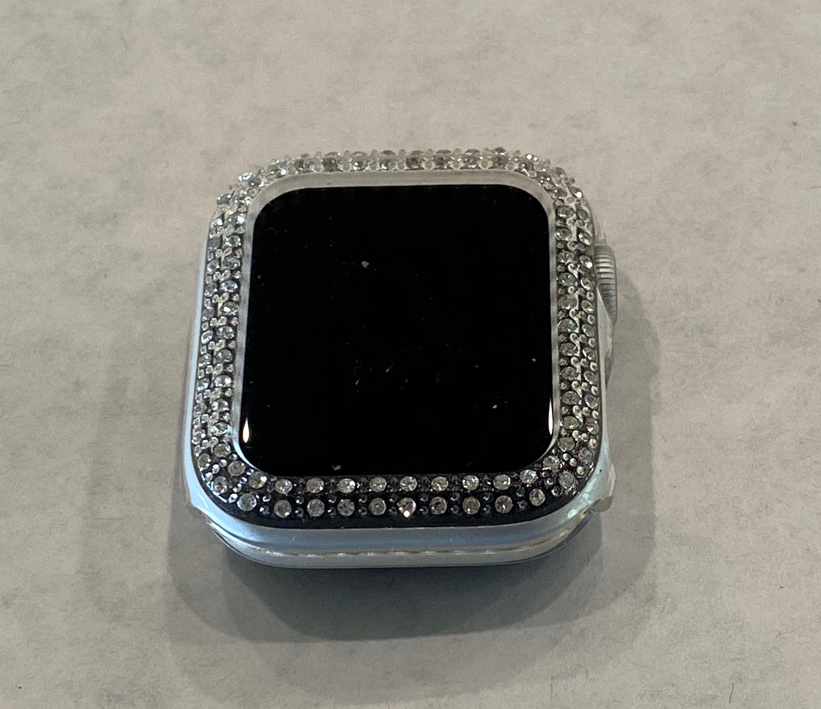 Apple Watch Cover Bezel Clear Case Crystals Apple Watch Cases Smartwatch Bumper Bling 38mm-45mm Series 2-11