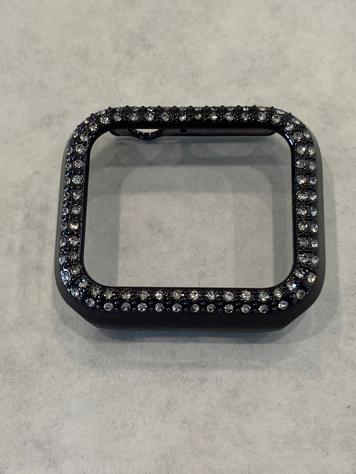 Series 10-11 Black Apple Watch Cover Swarovski Crystals for Iphone Watch Protective Apple Watch Face 38mm-49mm Iwatch Case Bling