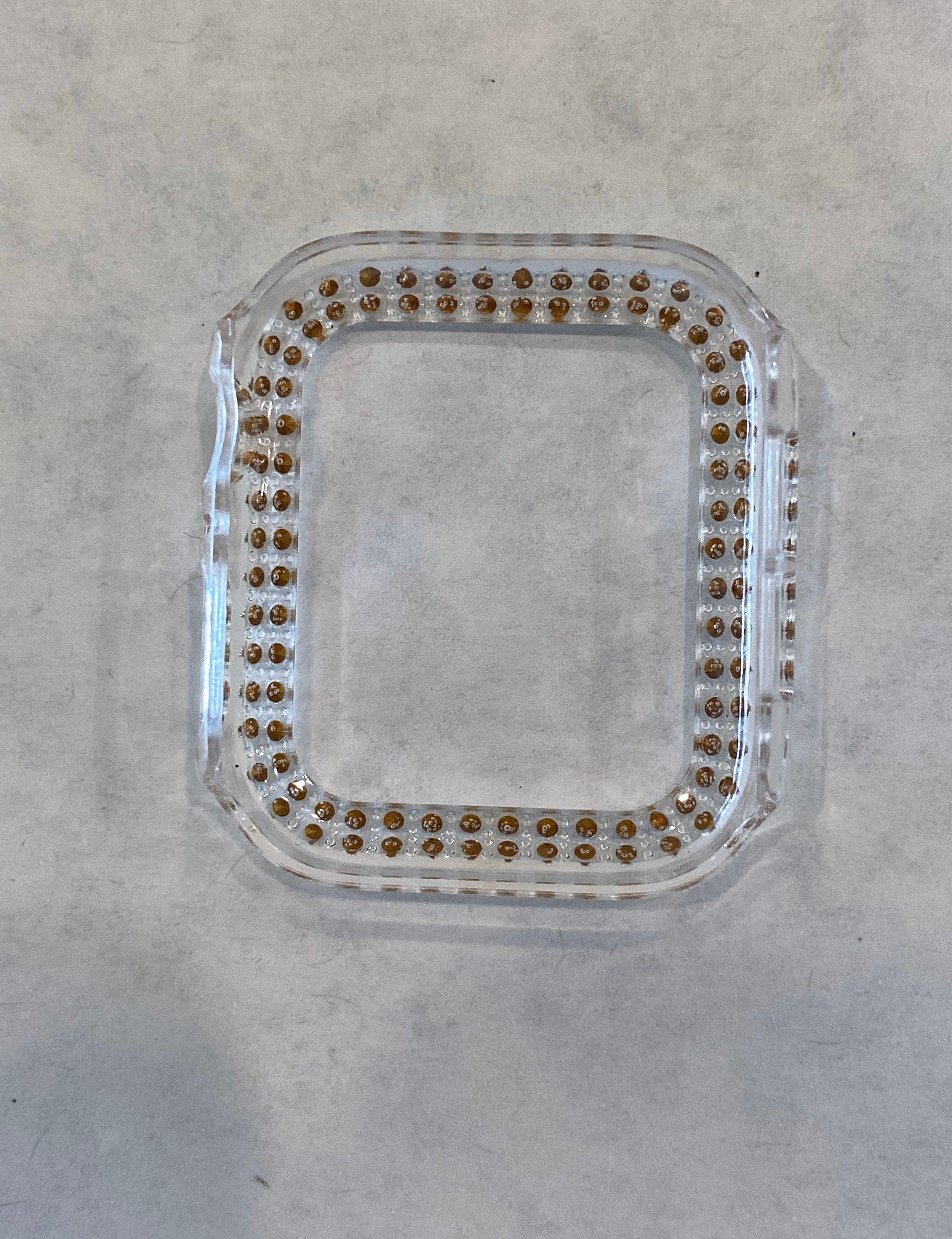 Apple Watch Cover Bezel Clear Case Crystals Apple Watch Cases Smartwatch Bumper Bling 38mm-45mm Series 2-9