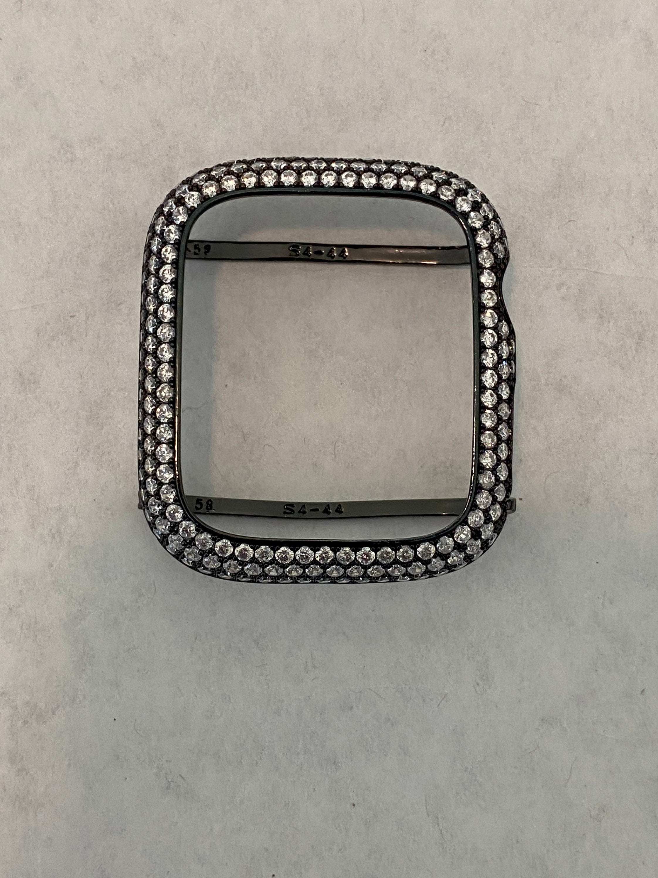 Series 2-9 Black Apple Watch Band Crystals & or Apple Watch Cover Lab Diamond Bezel Apple Watch Case Iwatch Candy Bling 38mm-49mm