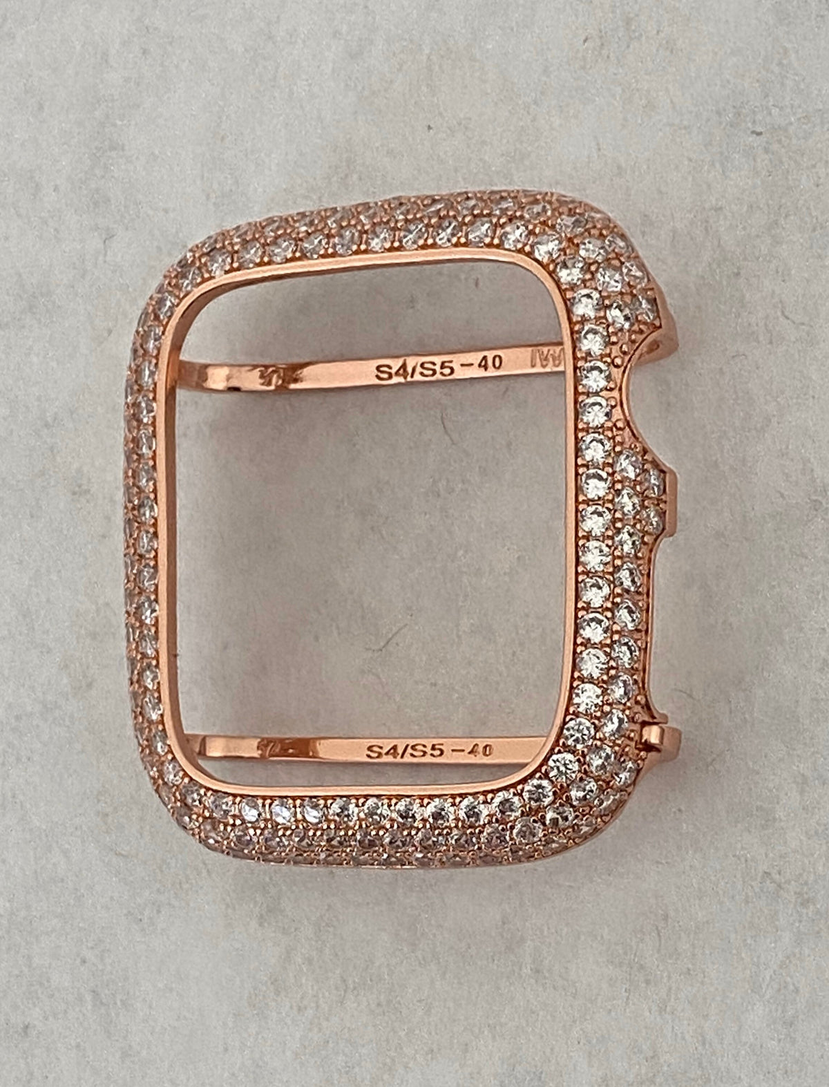 Rose Gold Apple Watch Band Womens Swarovski Crystals & or Apple Watch Cover Lab Diamond Bezel Iphone Watch Case 39mm-49mm Ultra Iwatch Candy