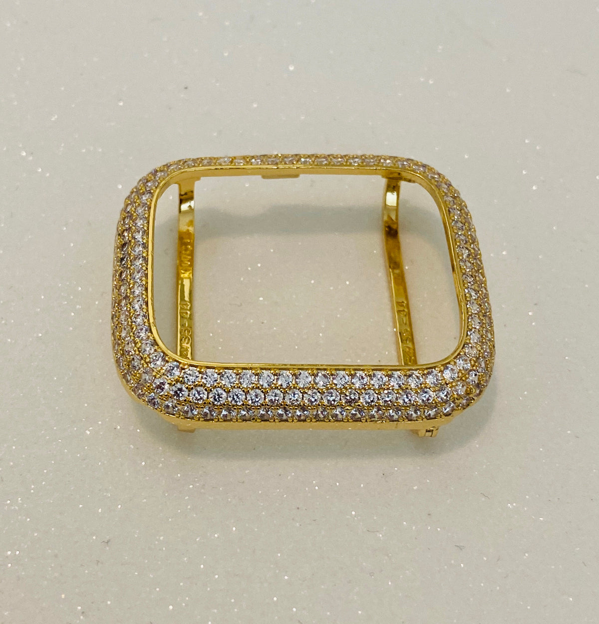 Custom Gold Apple Watch Case Lab Diamond Bezel 38-49mm Ultra Apple Watch Cover Bumper Iwatch Candy Bling Series 2-11 SE Iphone Watch Cover