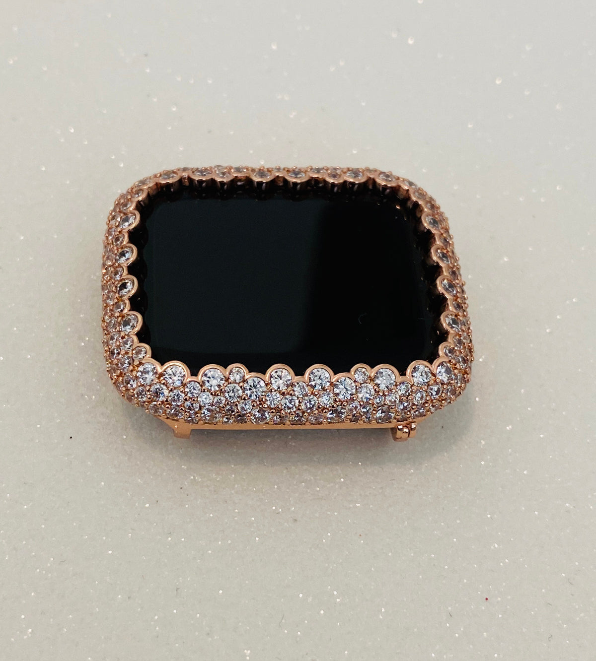 Series 10-11 Apple Watch Cover 42mm 46mm Lab Diamond Bezel Rose Gold Smartwatch Case Bling Iwatch Candy 38mm-49mm Ultra Iphone Watch Case