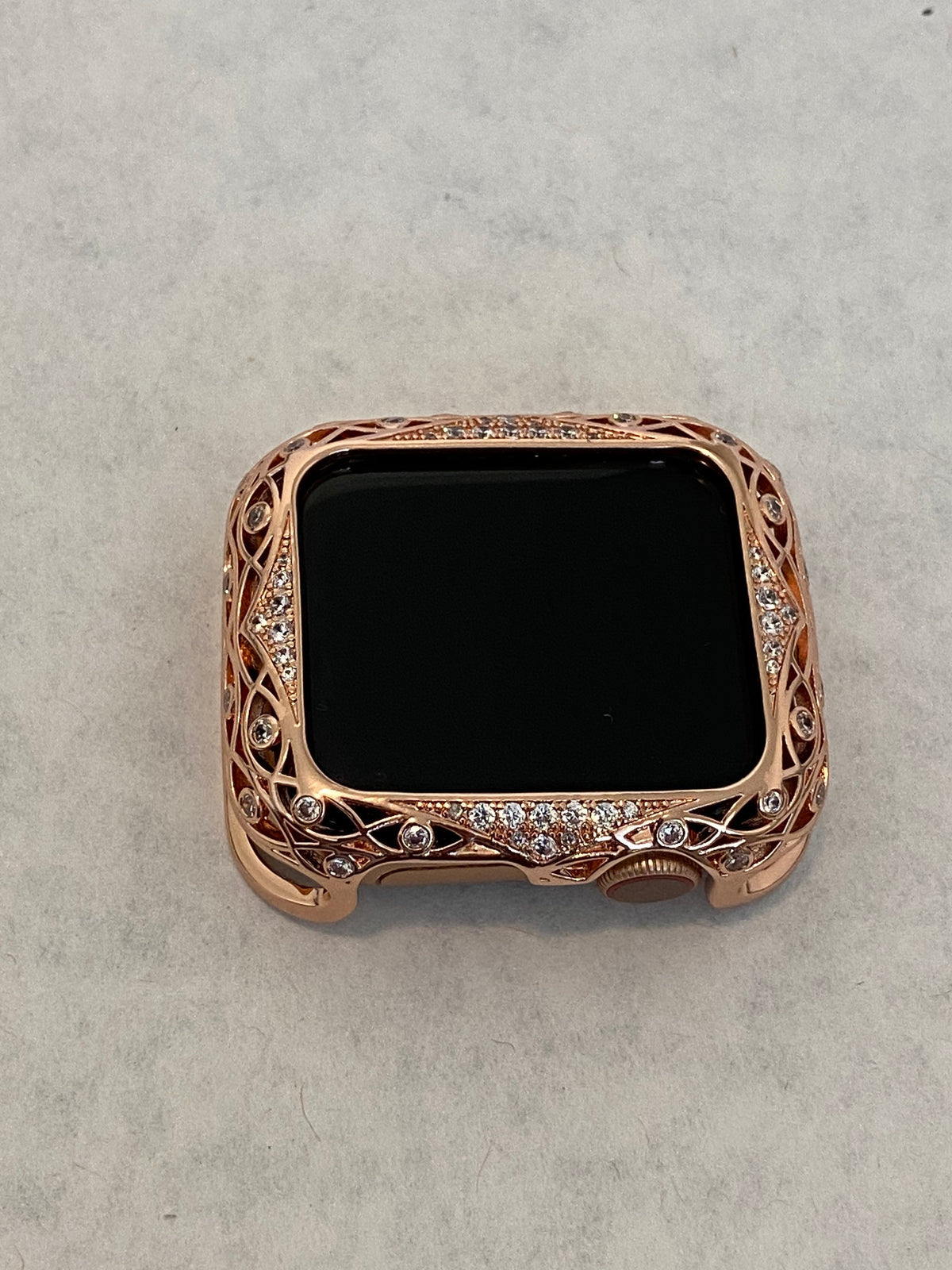 Apple Watch Cover 38mm 40mm 42mm 41mm 44mm 45mm Bezel Rose Gold High End Crystal Smartwatch Bumper Series 2-9 SE Iwatch Candy Bling