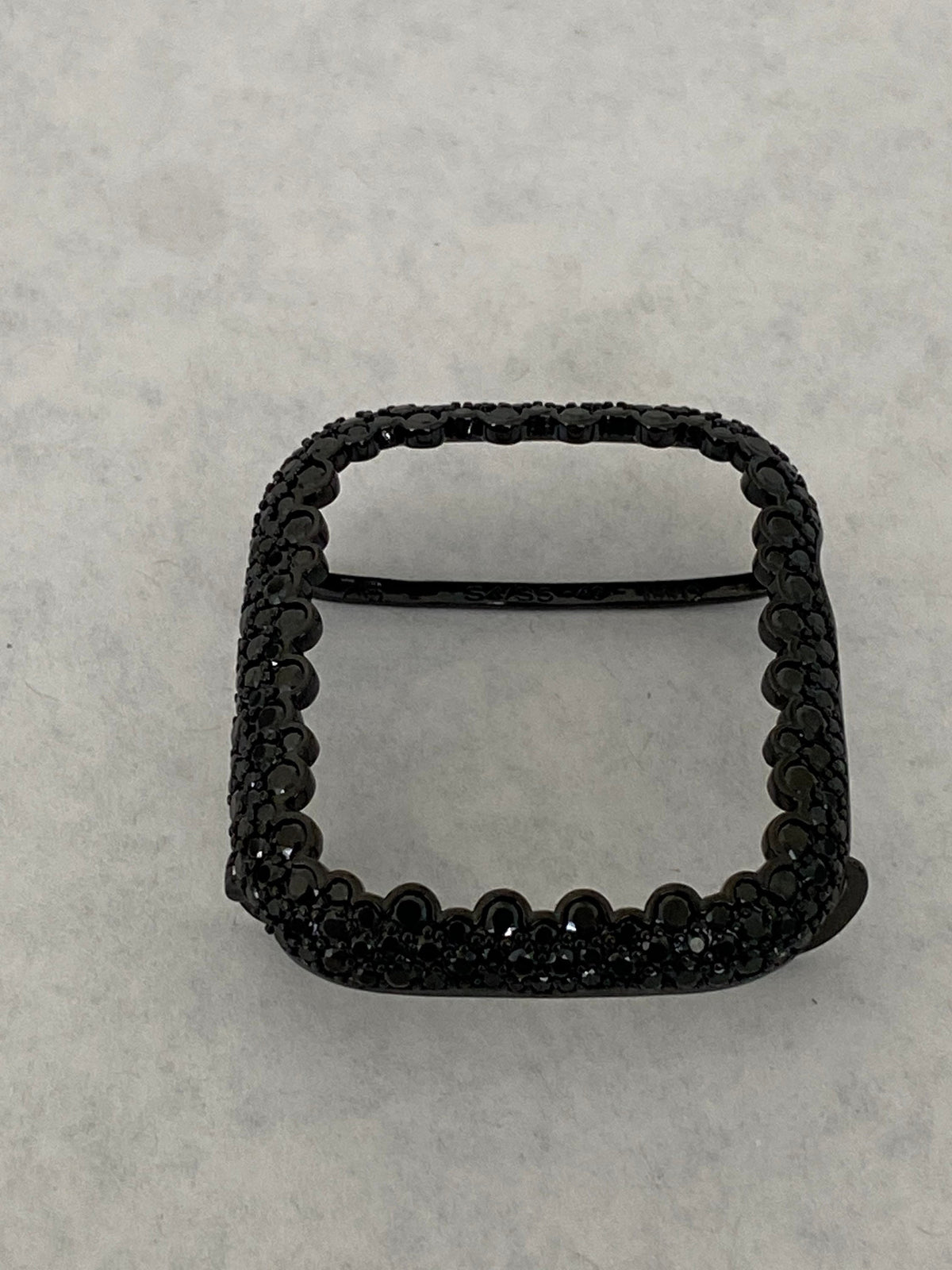Black on Black Apple Watch Cover 42mm 46mm Series 11 Apple Watch Case Lab Diamond Smartwatch Bumper 38-44mm Series 2-11 Gift for her