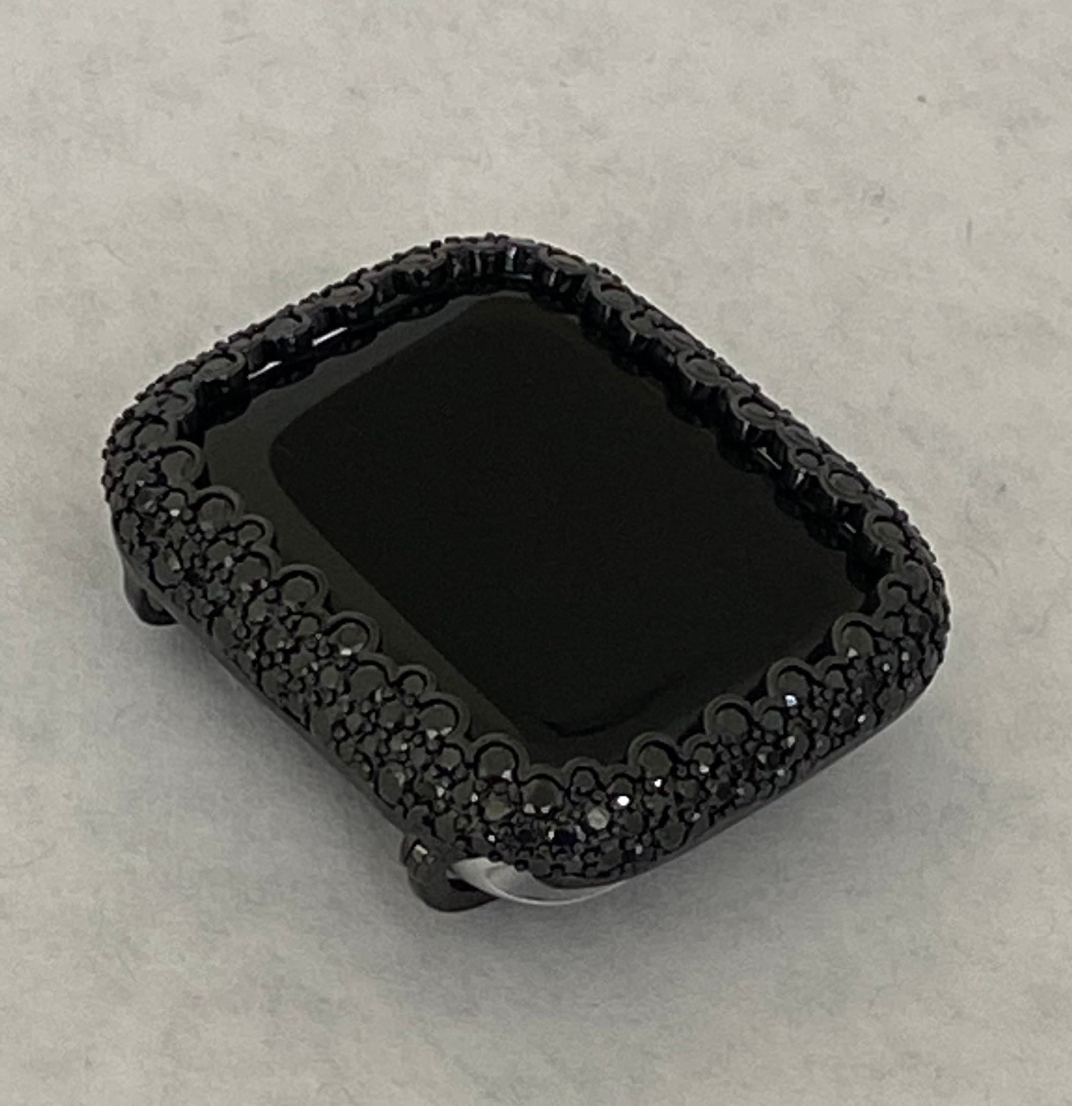 Iwatch Candy 41mm 45mm 49mm Ultra Black Apple Watch Bezel Cover Black Lab Diamond Bezel Iwatch Bumper 38mm 40mm 42mm 44mm Series 7