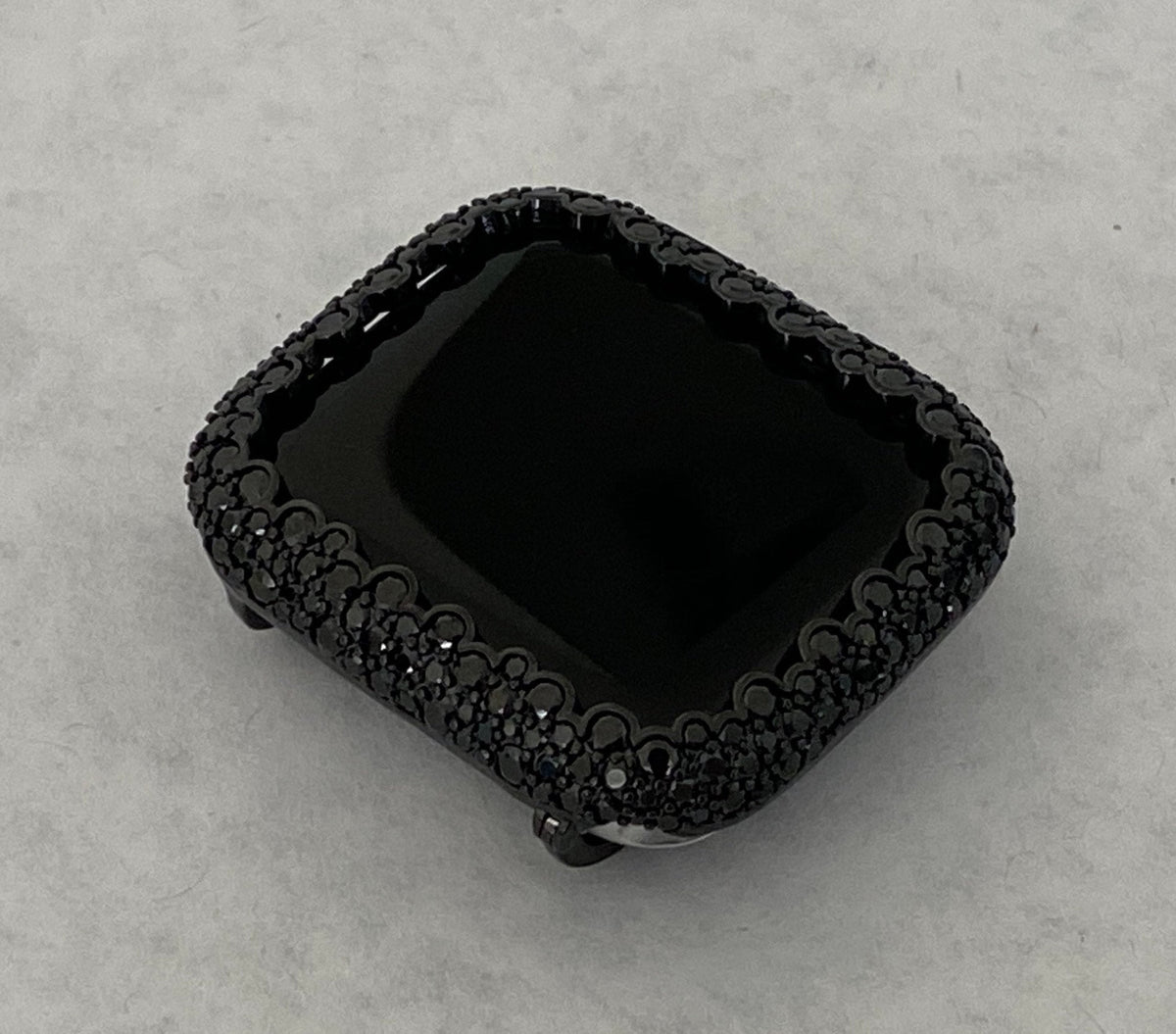 Womens 41mm 45mm 49mm Ultra Black Apple Watch Bezel Cover Black Lab Diamond Bezel Iwatch Bumper 38mm 40mm 42mm 44mm Series 7