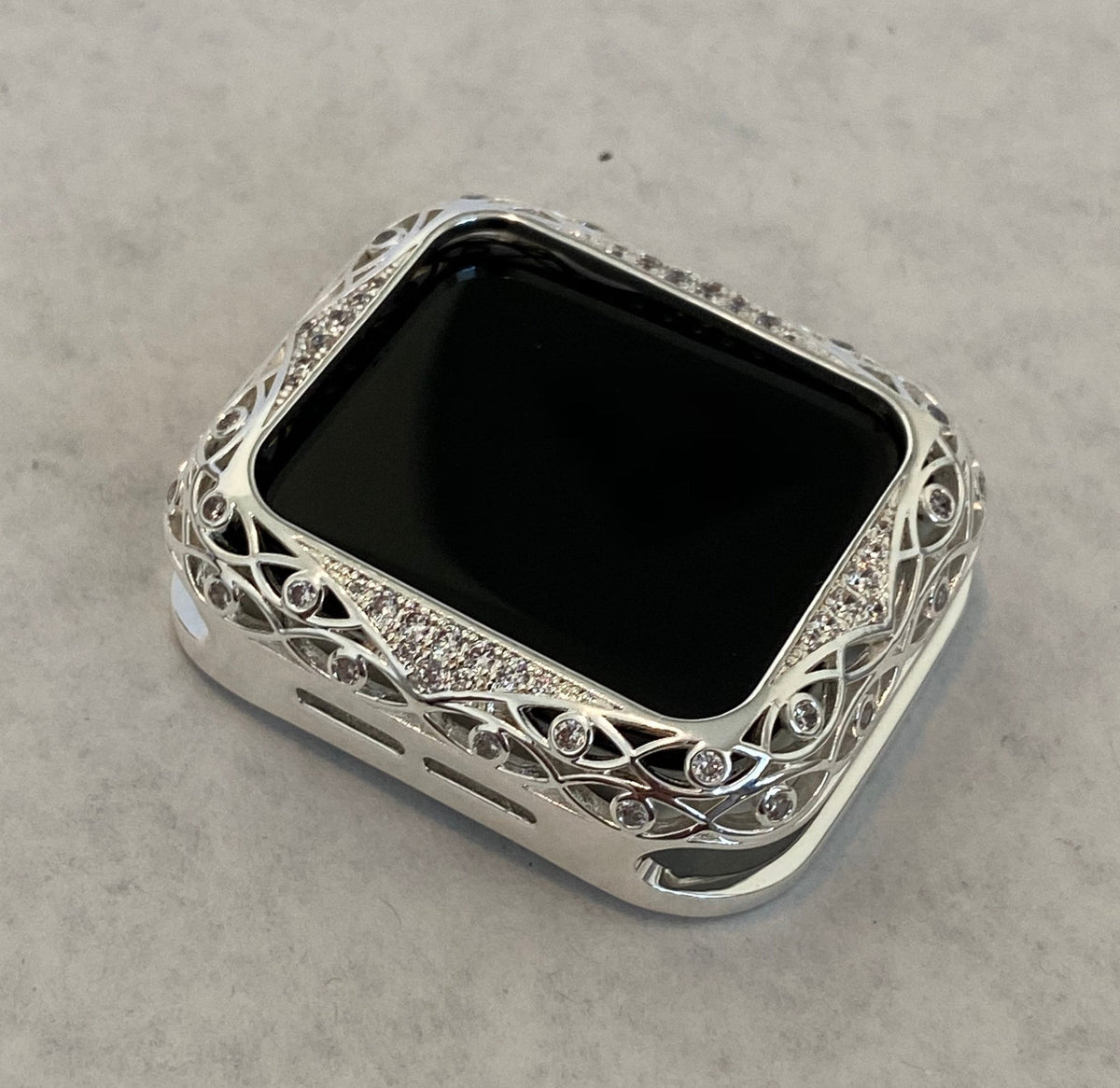 Series 10-11 Apple Watch Band Women's Silver & or Swarovski Crystal Apple Watch Case Bumper 38mm-46mm Iphone Watch Cover Iwatch Candy